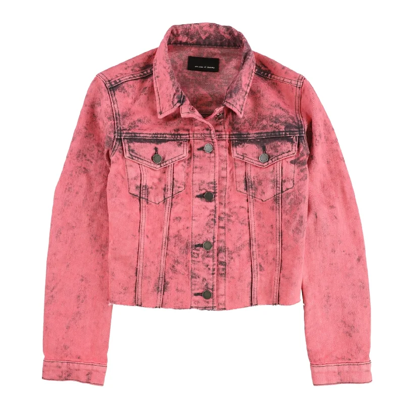 Articles of Society Womens Vegas Jean Jacket, Pink, Small