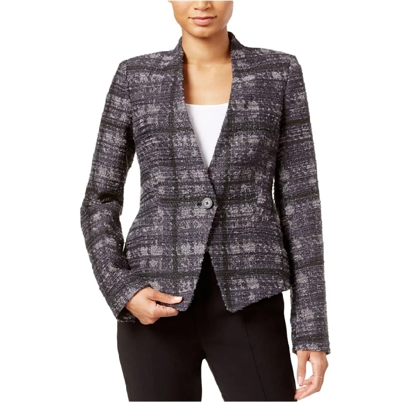 Rachel Roy Womens Frankie Printed Blazer Jacket