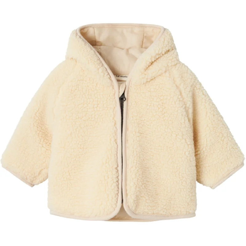 Lil'Atelier Sandshell Nalo Loose Sherpa Jacket