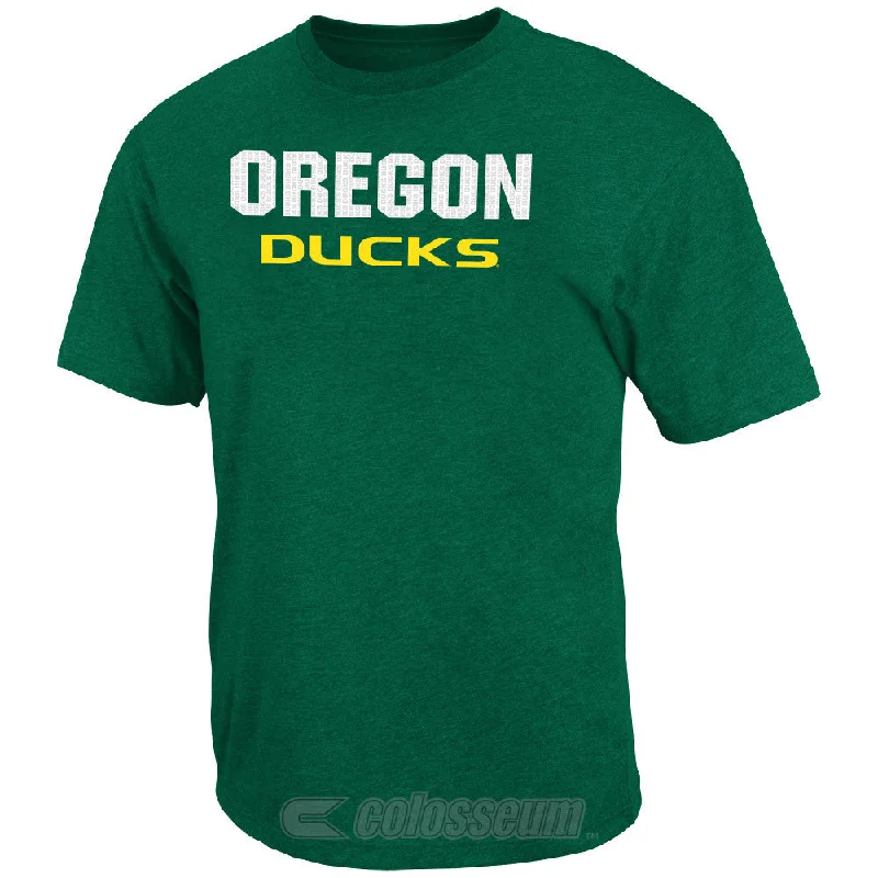 Oregon Ducks Colosseum NCAA Green Trek Print Adult Shirt