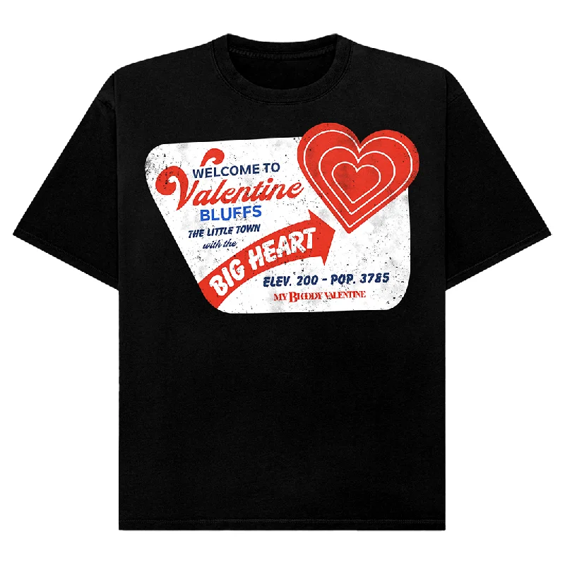 My Bloody Valentine: Valentine Bluffs Sign T-Shirt (Comfort Colors)