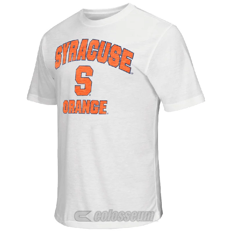 Syracuse Orange Colosseum NCAA White Flip Side Crewneck Adult Shirt