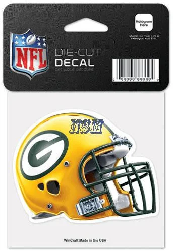 Green Bay Packers Wincraft Helmet 4x4 Decal