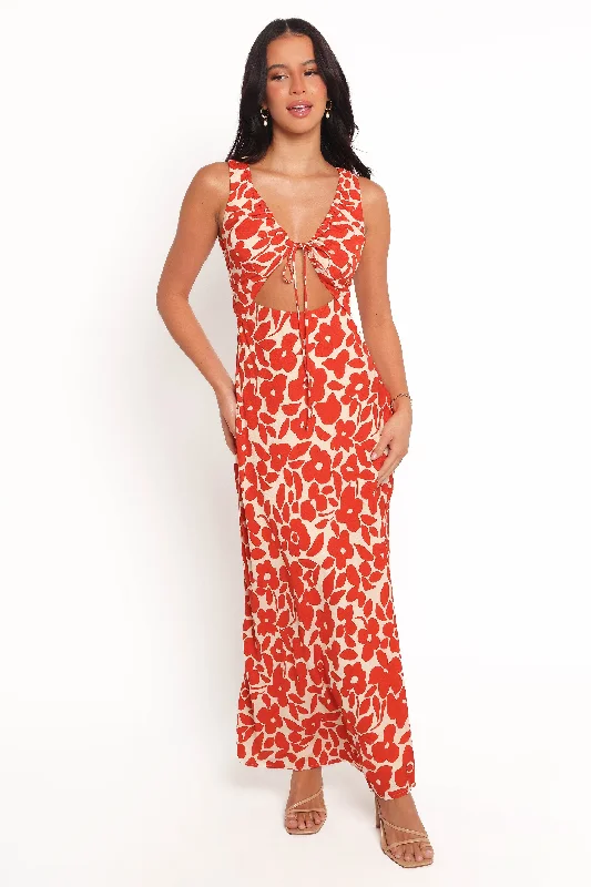 Noemi Maxi Dress - Red