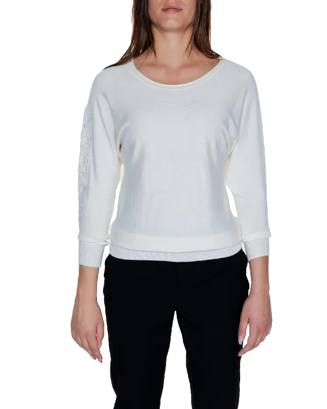 Guess  Womens White Long Sleeve Sweater