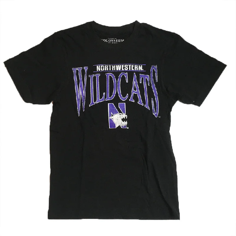 Northwestern Wildcats Colosseum Black Adult Shirt