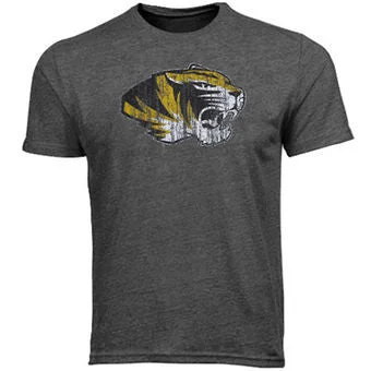 Missouri Tigers Adidas Tri Blend Gray Logo Shirt