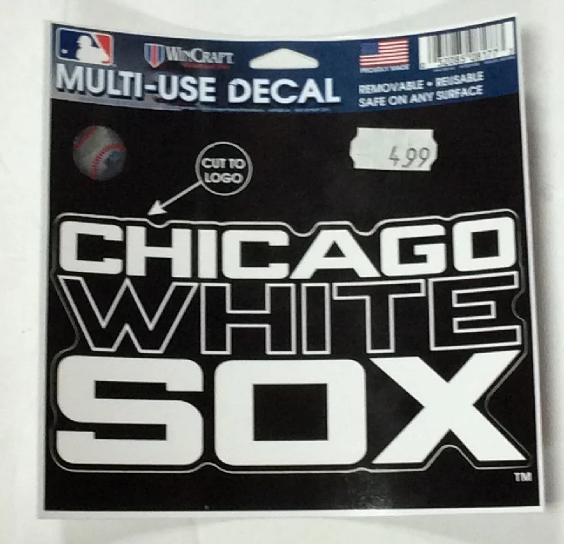 Chicago White Sox Wincraft Black "Chicago White Sox" 5x6 Decal