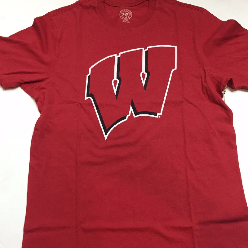 Wisconsin Badgers '47 Brand Red Logo Adult Shirt