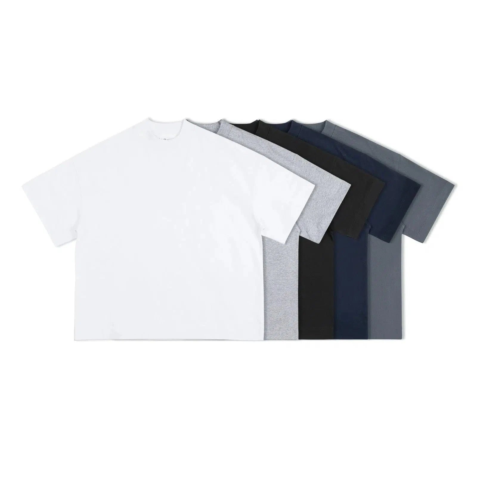 Half High Neck Drop Shoulder T-shirt