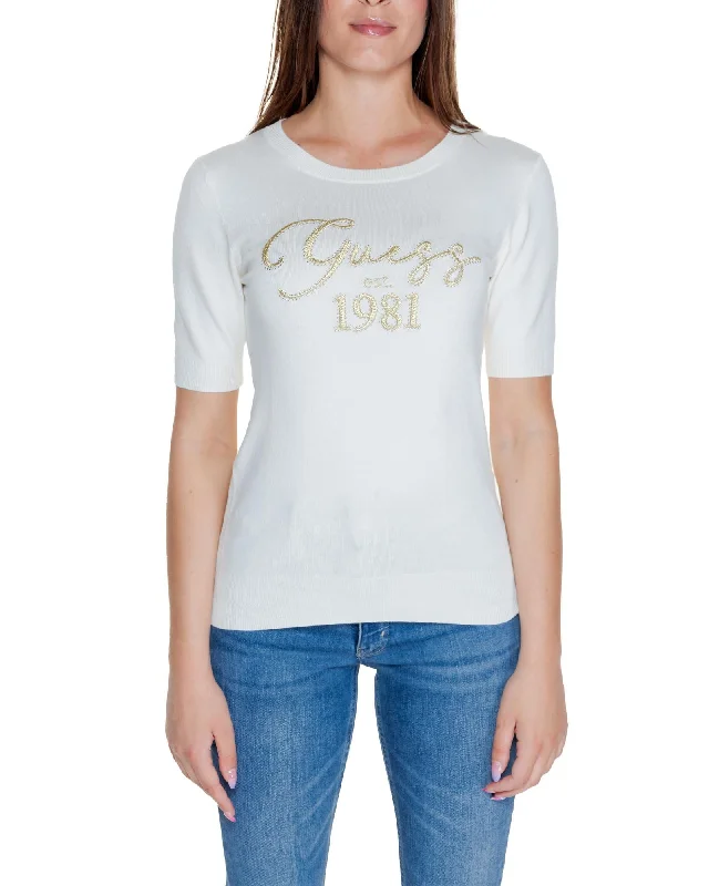 Guess  Women's Short Sleeve Logo Sweater