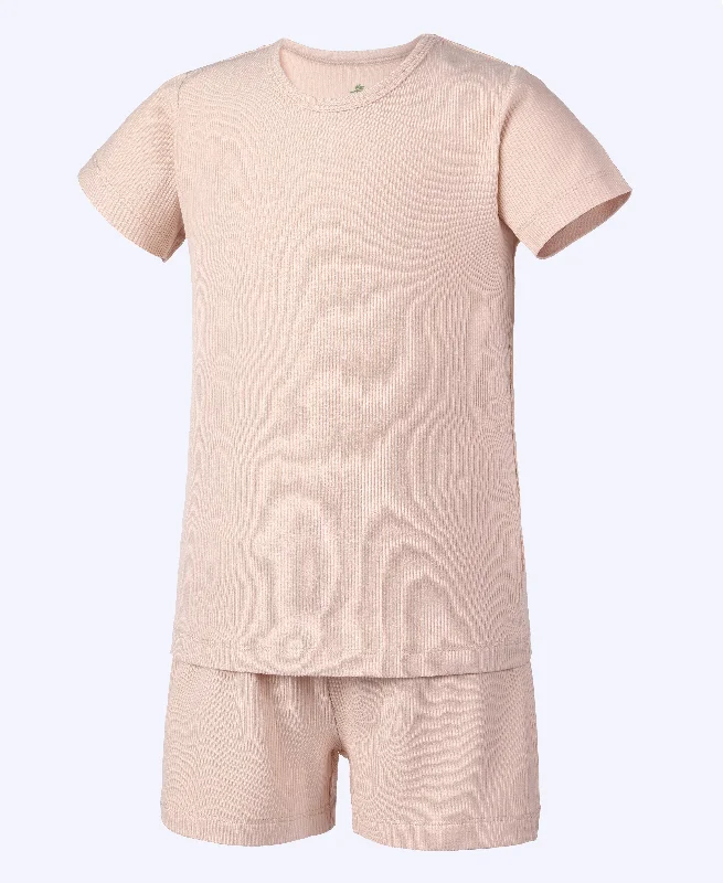 Bamboo Ribbed Short Sleeve Pajamas