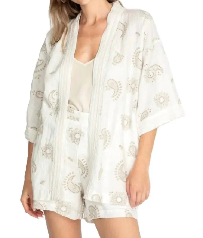 Faye Kimono In Antique White