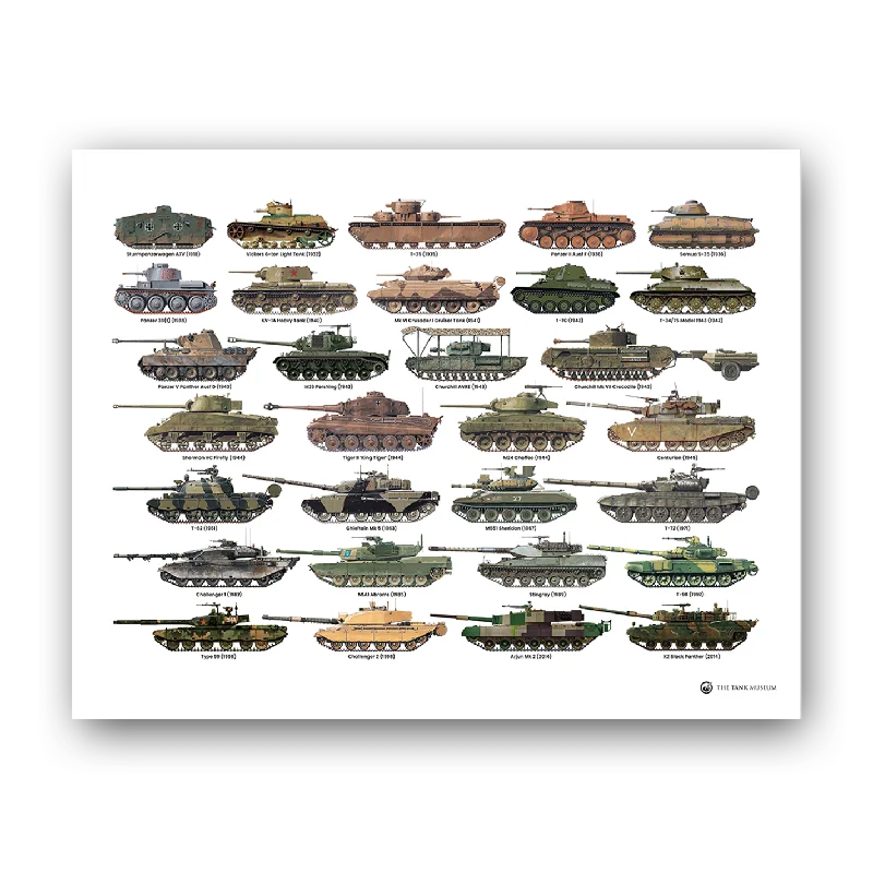 Tanks Illustration Print