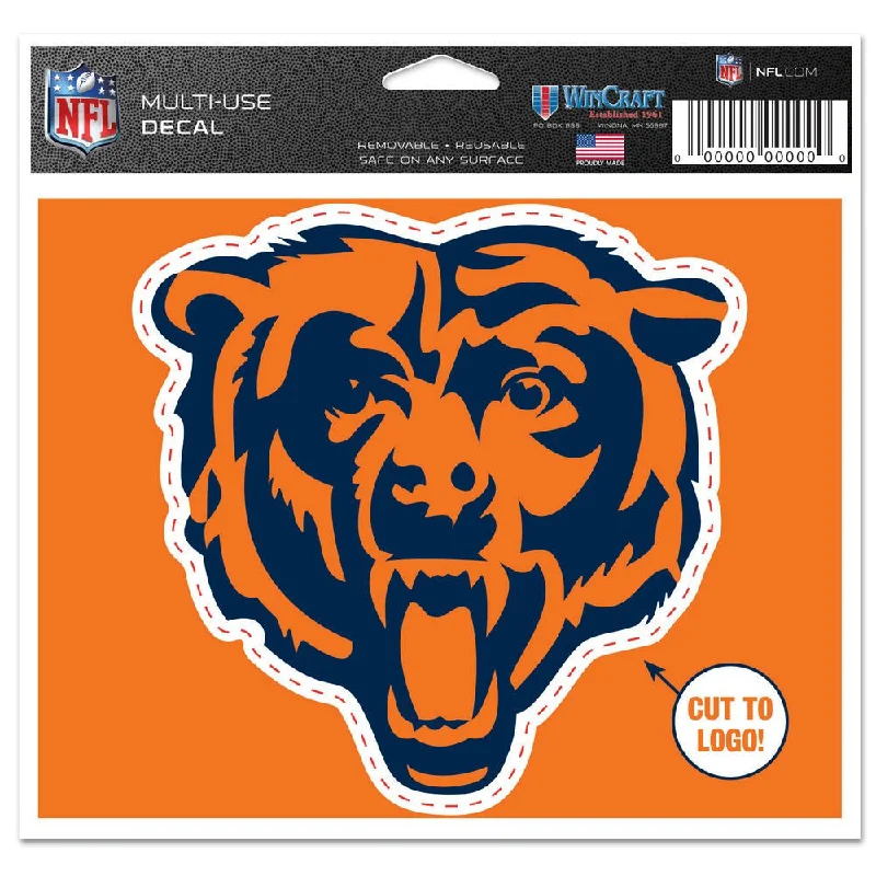 Chicago Bears Wincraft Orange Bear 5x6 Decal