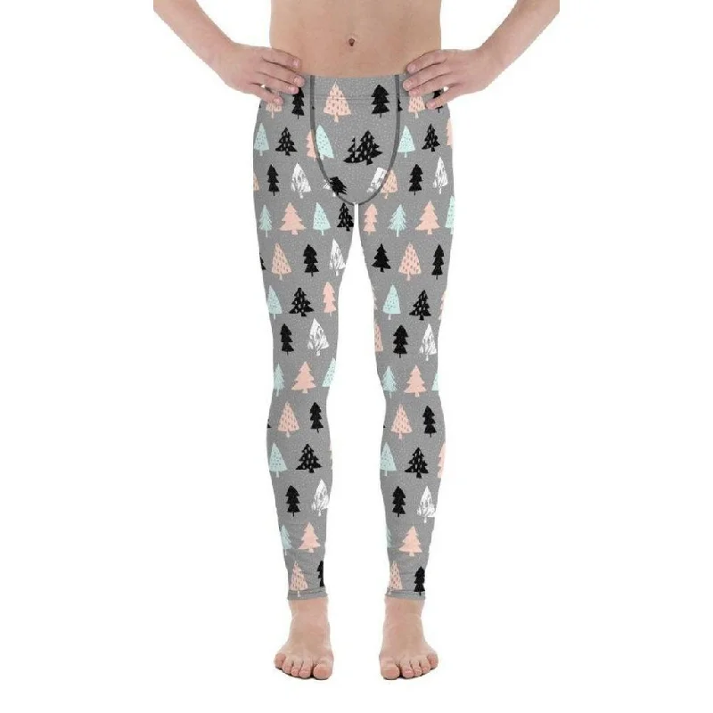 Cute Minimalistic Christmas Men's Leggings